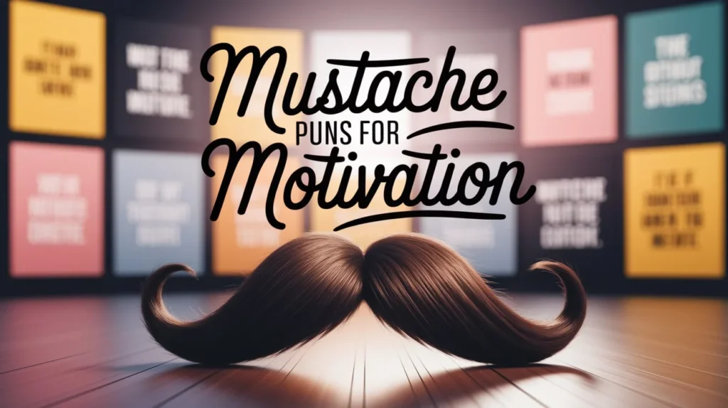 Mustache Puns for Motivation