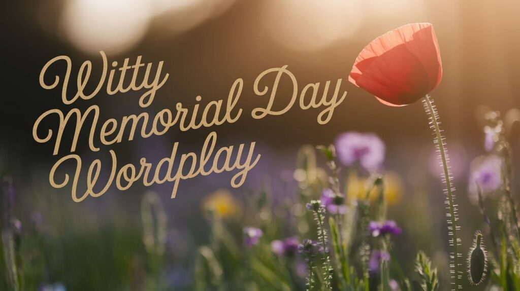 Witty Memorial Day Wordplay