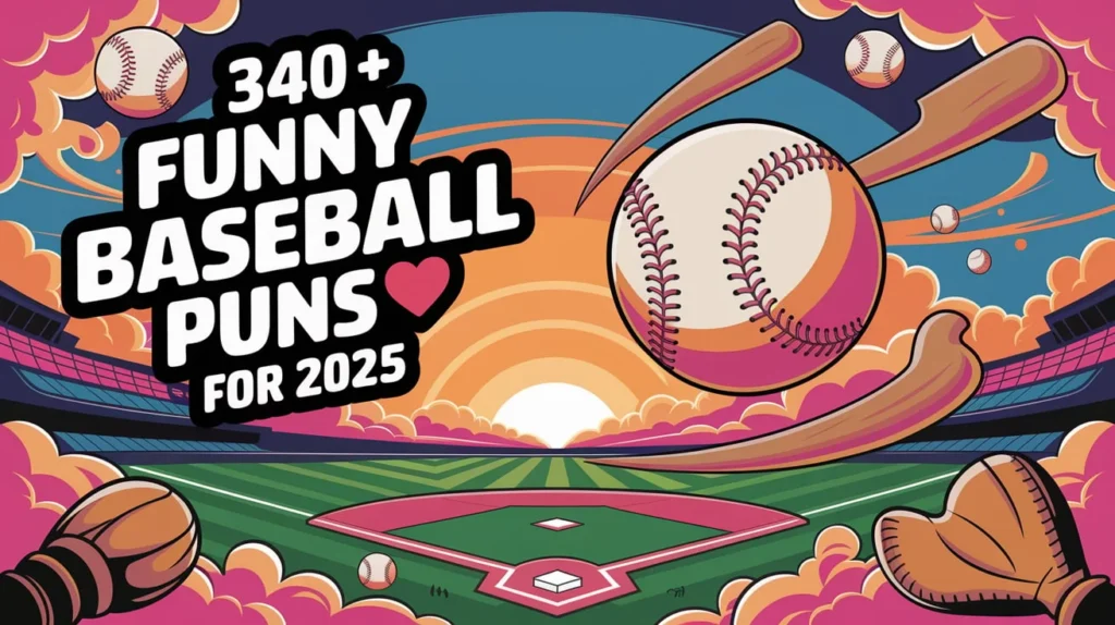 340+ Funny Baseball Puns ⚾ for 2025