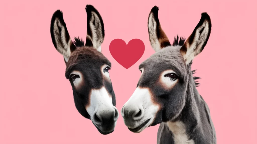 Romantic Donkey Puns for the Lovebirds 💘