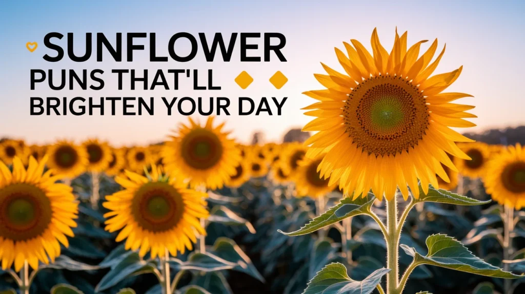 Sunflower Puns That’ll Brighten Your Day