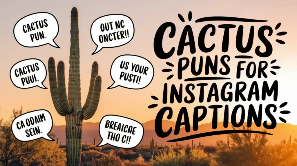 Cactus Puns for Instagram Captions