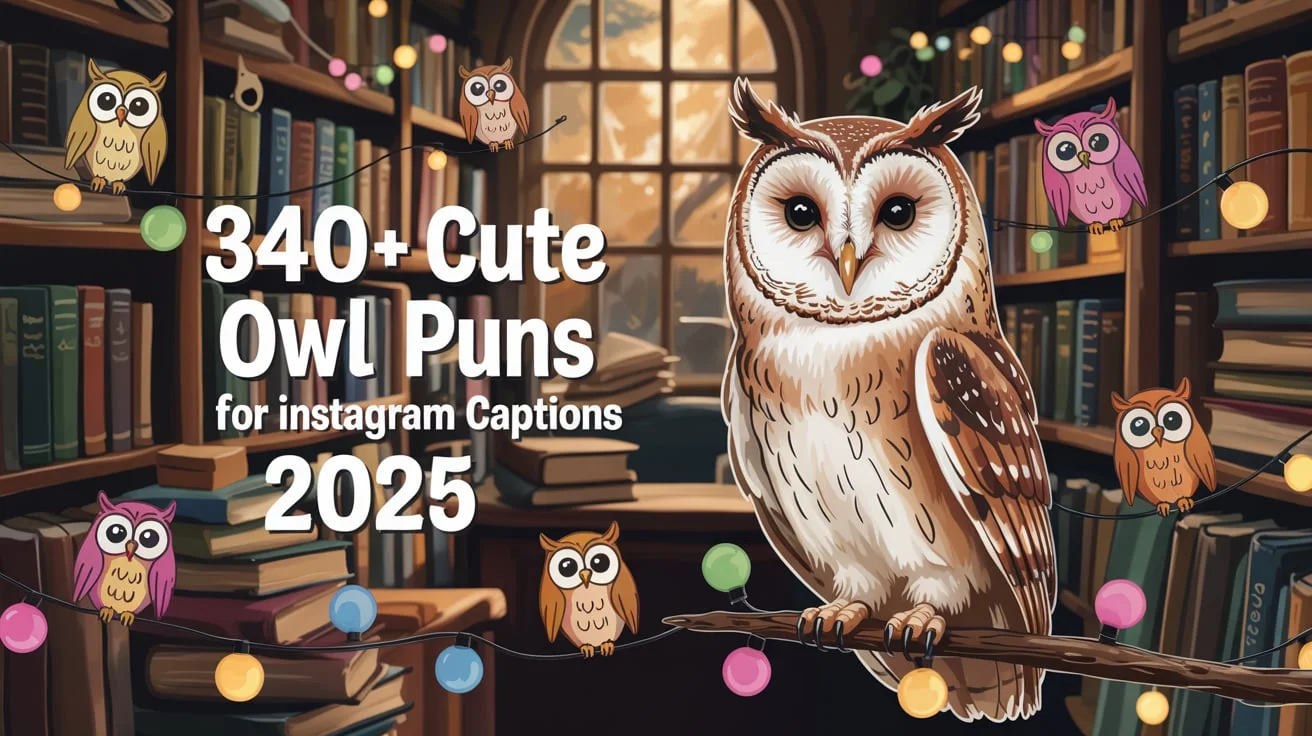 Cute Owl Puns for Instagram Captions