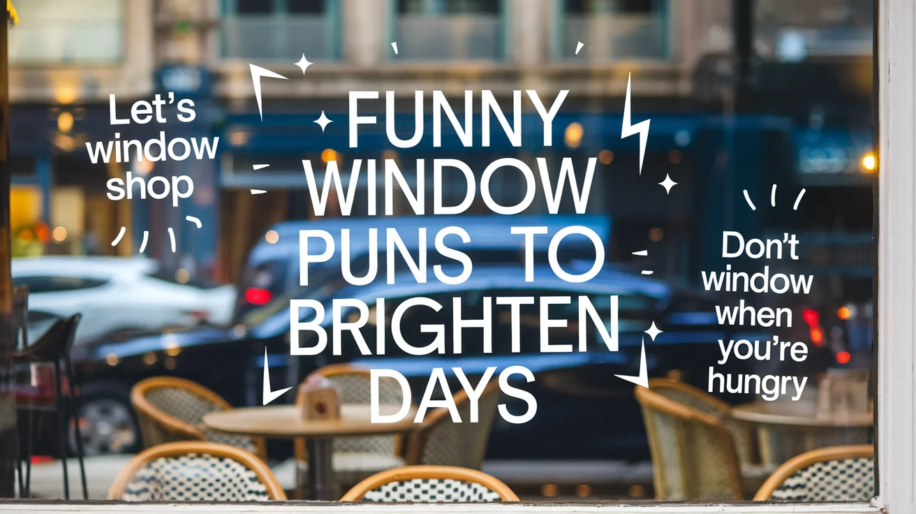 Funny Window Puns to Brighten Days