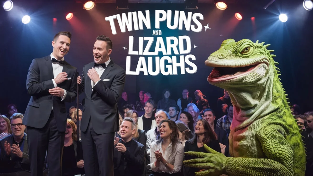 Twin Puns & Lizard Laughs
