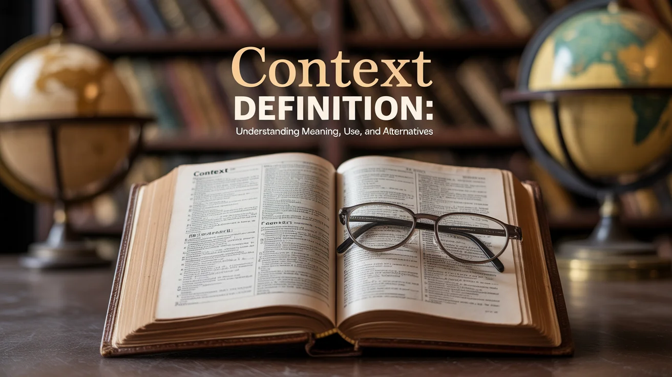 Context Definition: Understanding Meaning, Use, and Alternatives