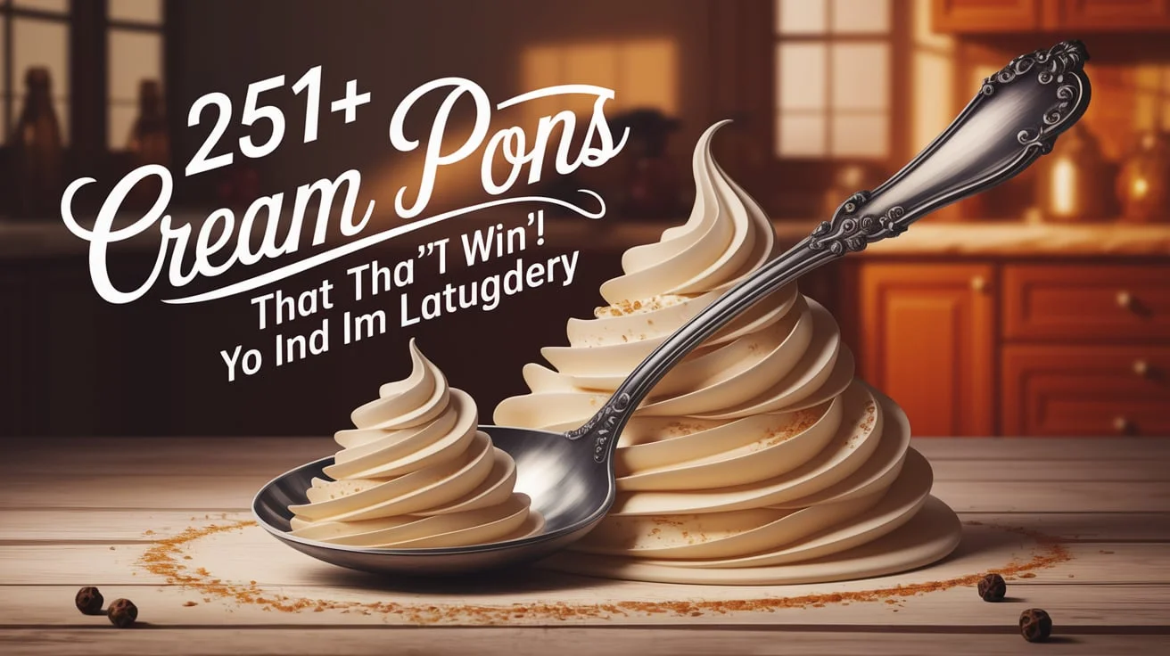 Cream Puns That’ll Whip You Into Laughter