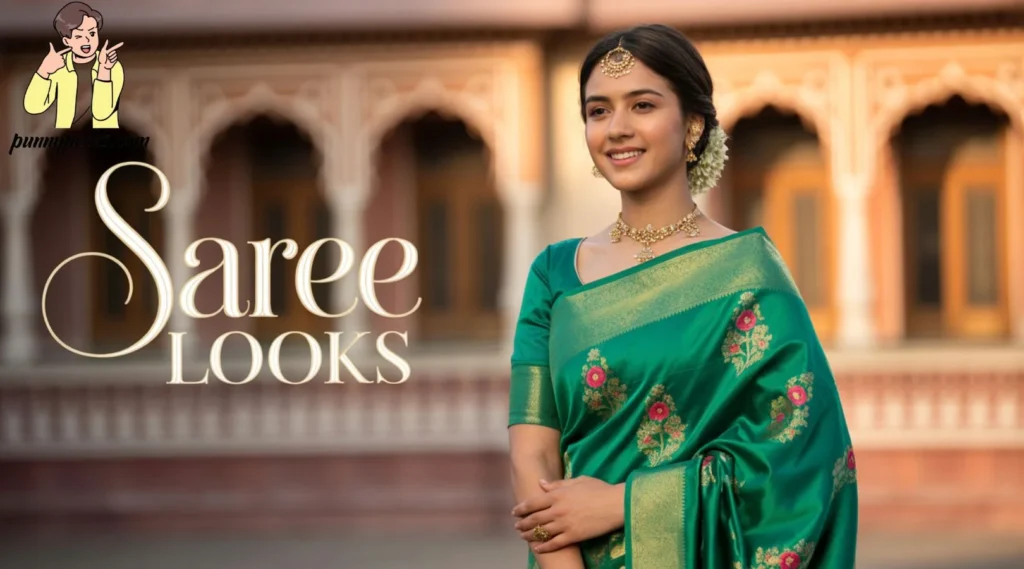 Saree Captions for Wedding Looks