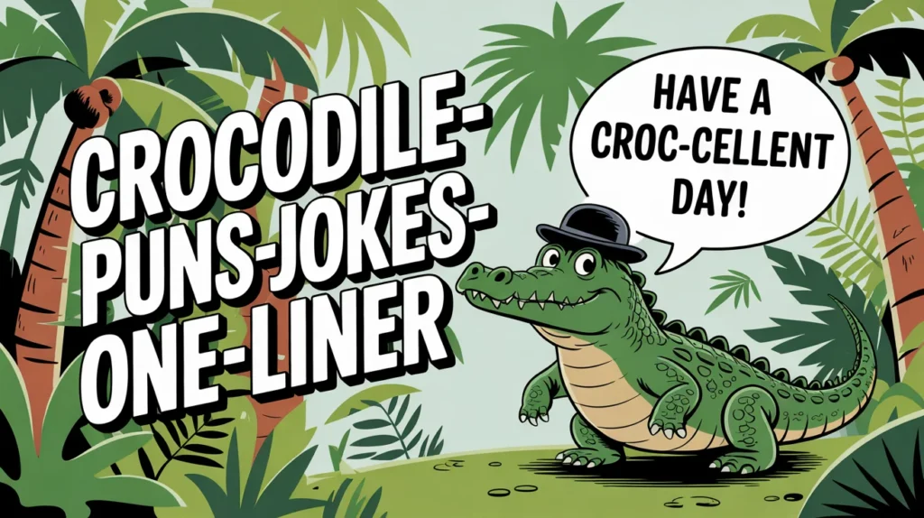 Crocodile Puns Jokes One Liner