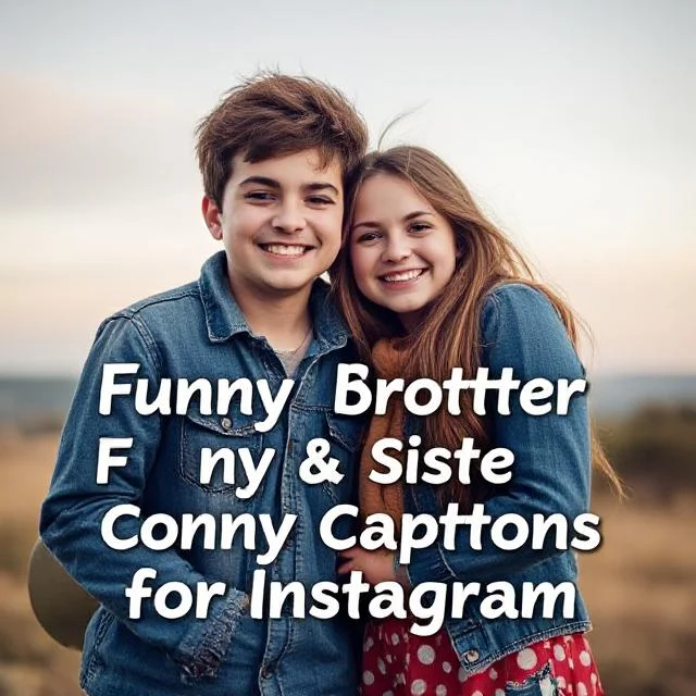 Funny Brother and Sister Captions for Instagram