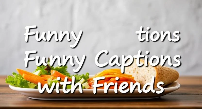 Funny Lunch Captions with Friends