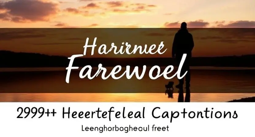 Heartfelt Farewell Captions for Instagram
