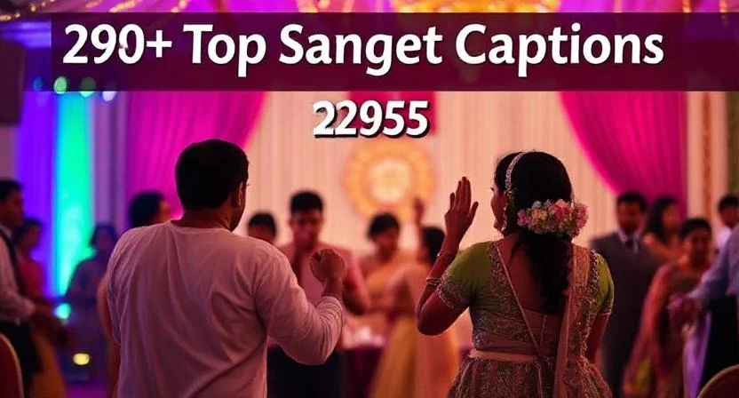 Sangeet Captions for Instagram