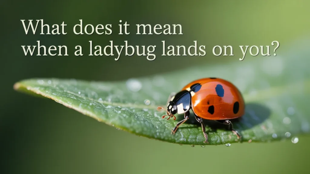 What Does It Mean When a Ladybug Lands on You?
