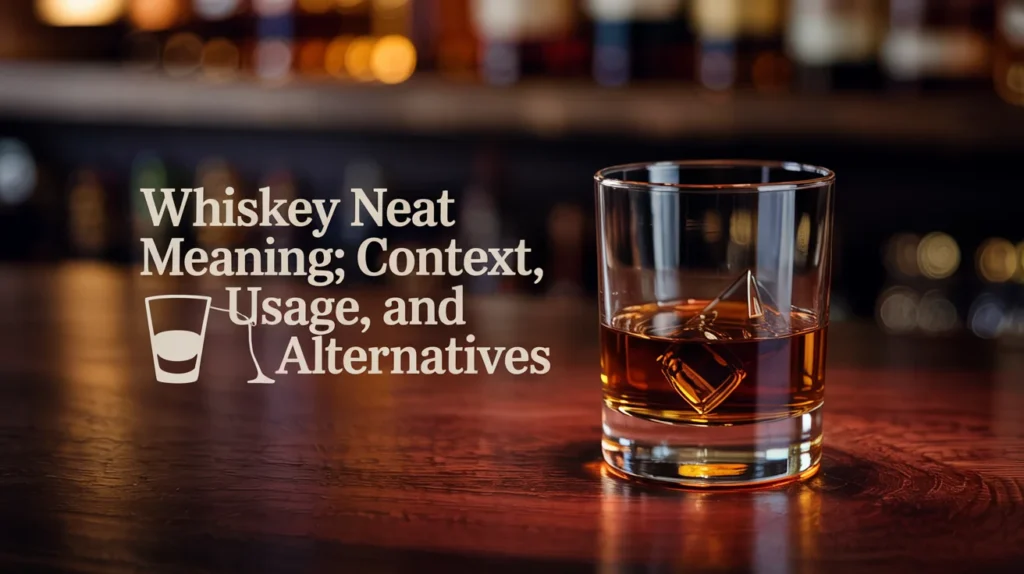 Whiskey Neat Meaning