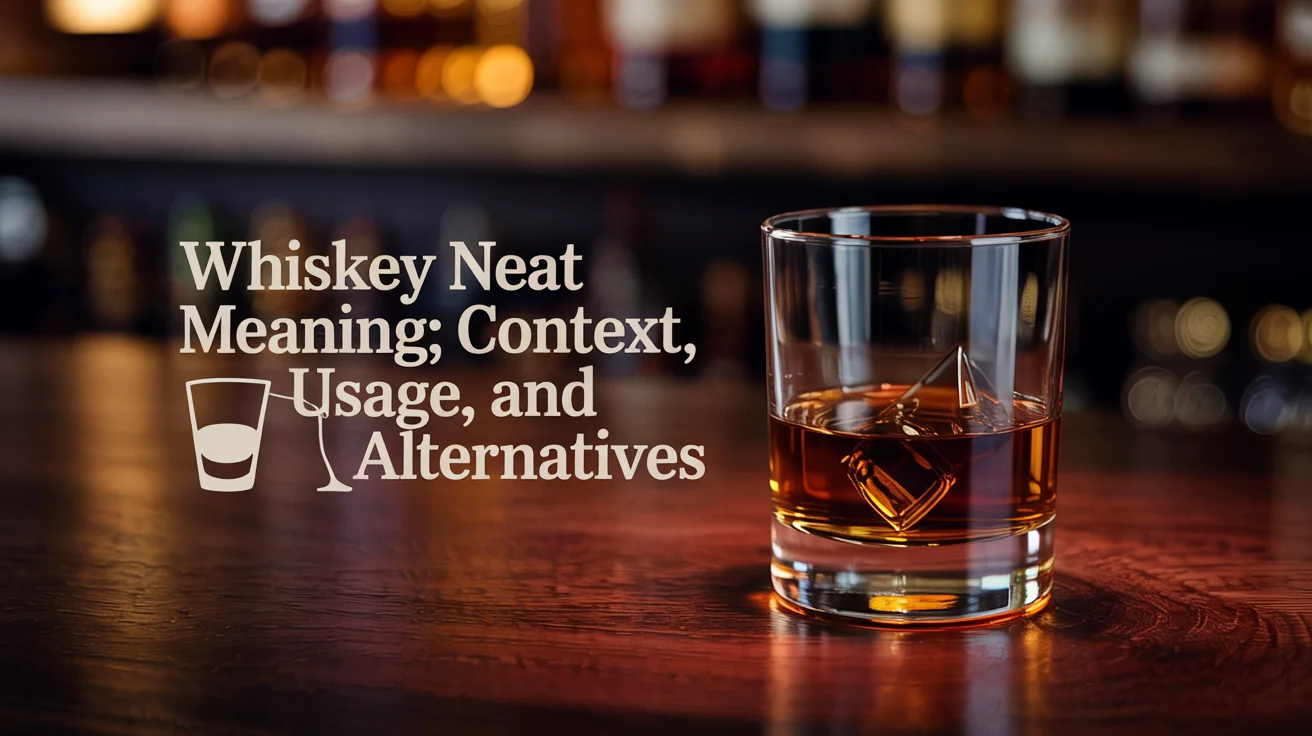 Whiskey Neat Meaning