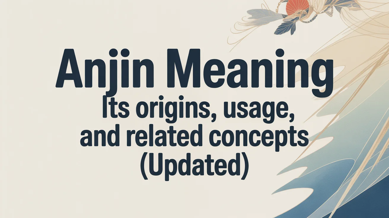 Anjin Meaning