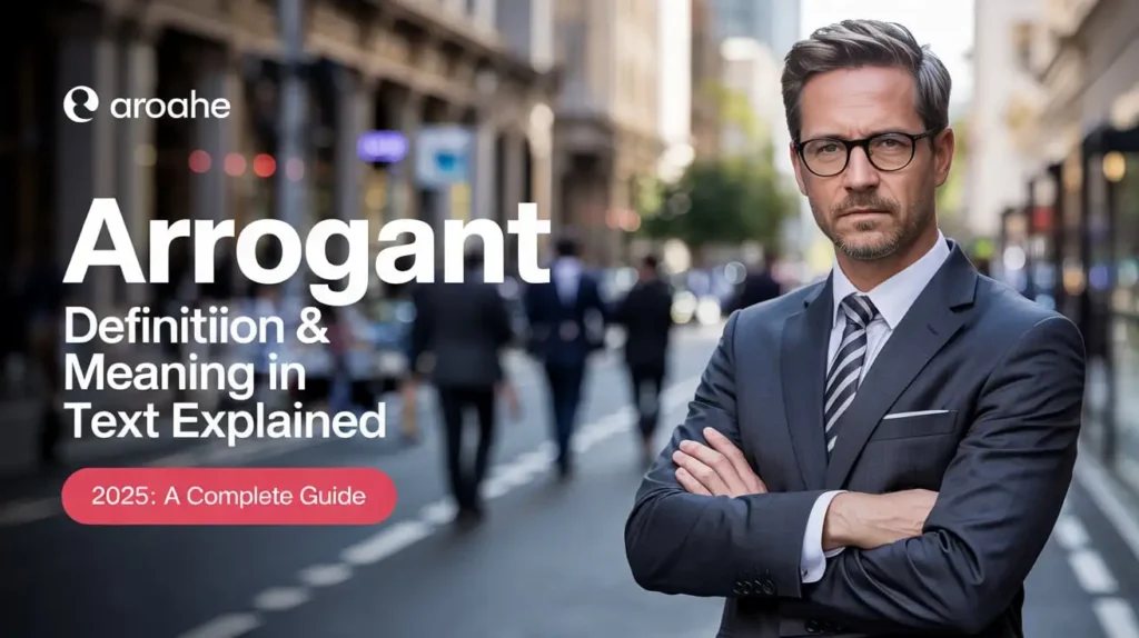 Arrogant Definition & Meaning in Text Explained