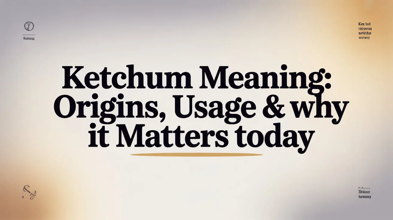 Ketchum Meaning