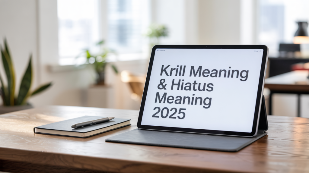 Krill Meaning & Hiatus Meaning