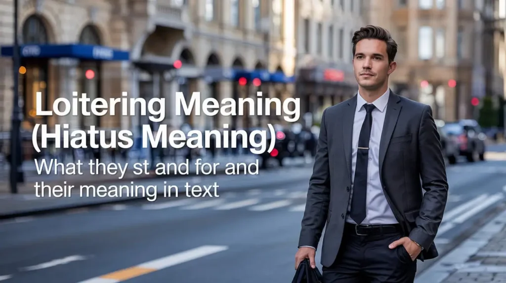 Loitering Meaning Hiatus Meaning