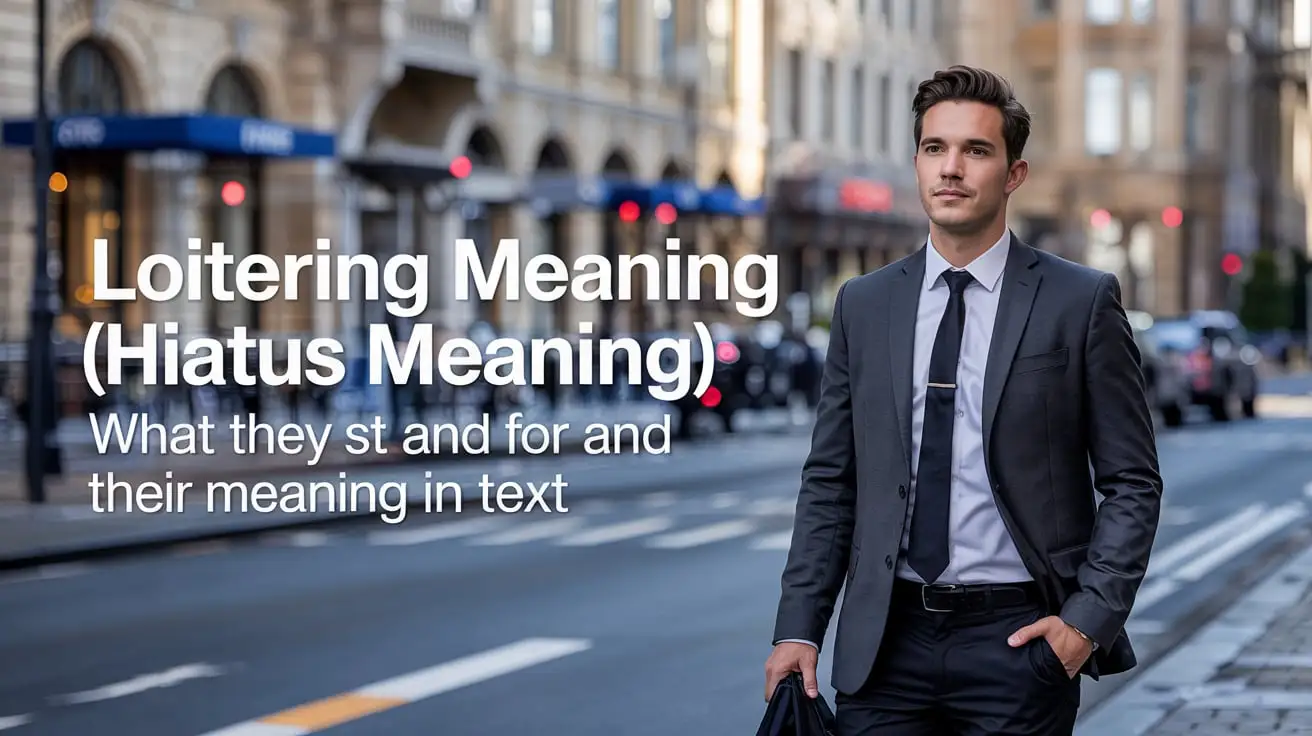 Loitering Meaning Hiatus Meaning