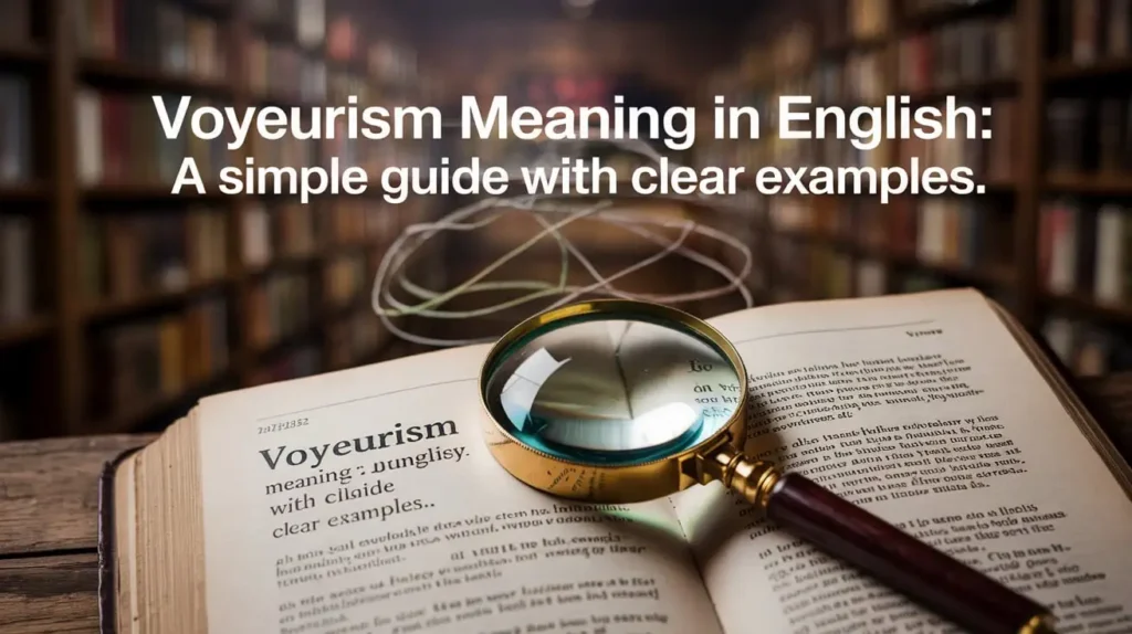 Voyeurism Meaning in English